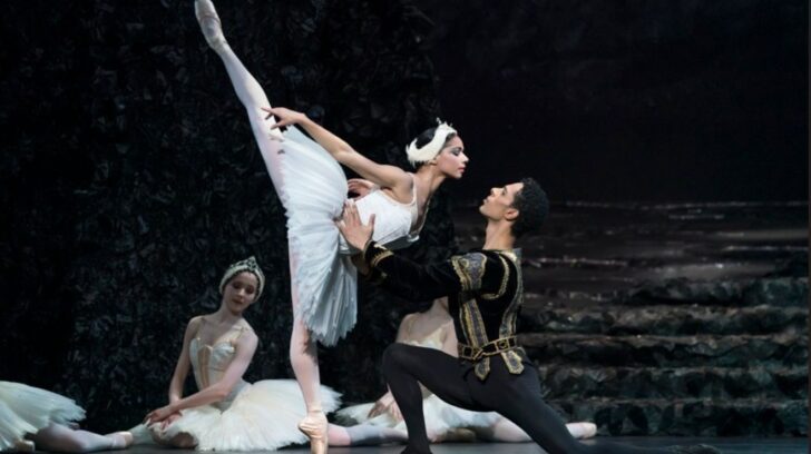 Celine dancing in swan lake with prince